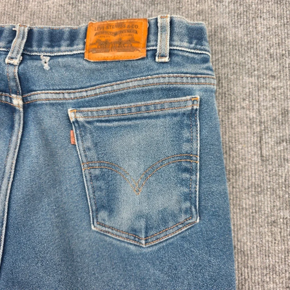 Levis 854 Brown Tab Mens Jeans 40x30 Medium Wash Bootcut Denim